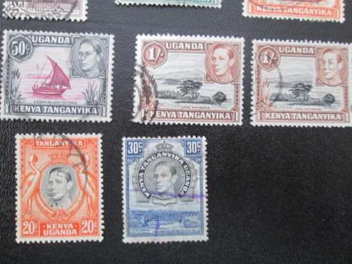 UGANDA AND GOLD COAST STAMPS USED UNHINGED