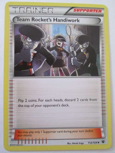 POKEMON-TRADING CARD- TRAINER/ TEAM ROCKET'S HANDIWORK