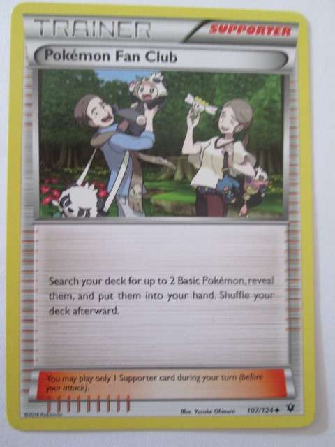 POKEMON/TRADING CARD- TRAINER- POKEMON FAN CLUB