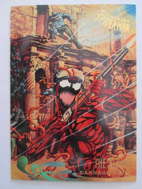 95 FLEER ULTRA TRADING CARD-SPIDERMAN/ THE ALAMO/CARNAGE USA