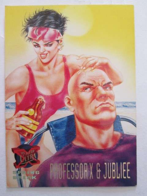 95 FLEER ULTRA X TRADING CARD / SPRING BREAK/ PROFESSOR X & JUBLIFE