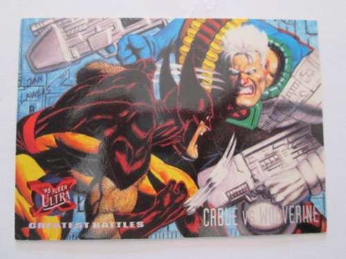 95 FLEER ULTRA / GREATEST BATTLES / CABLE VS WOLVERINE
