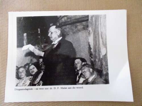 OLD PRESS PHOTOGRAPH OF - PAST PRESIDENT D. F. MALAN