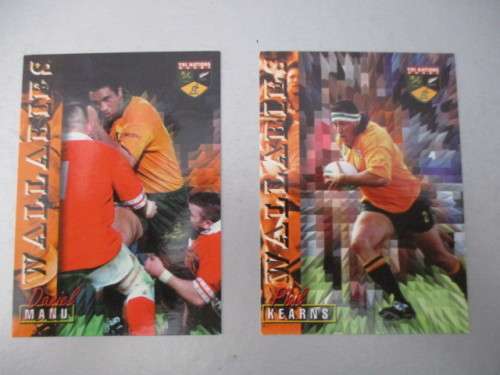 WALLABIES - RUGBY 2 TRADING CARDS - DANIEL MANU & PHIL KEARNS
