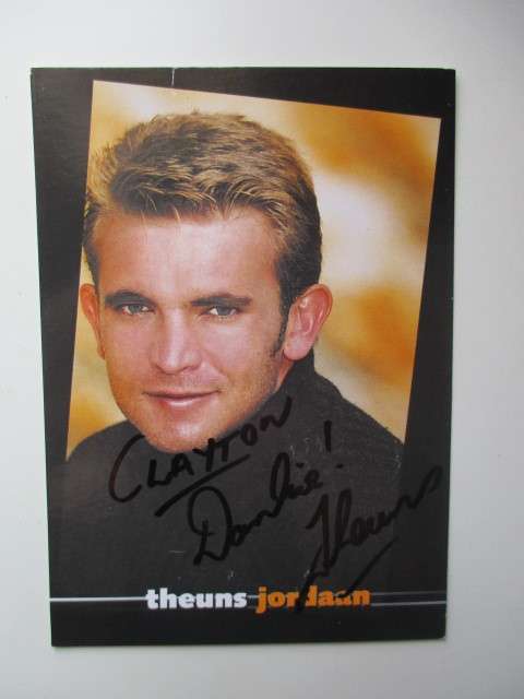 AUTOGRAPHED SIGNED THEUNS JORDAAN