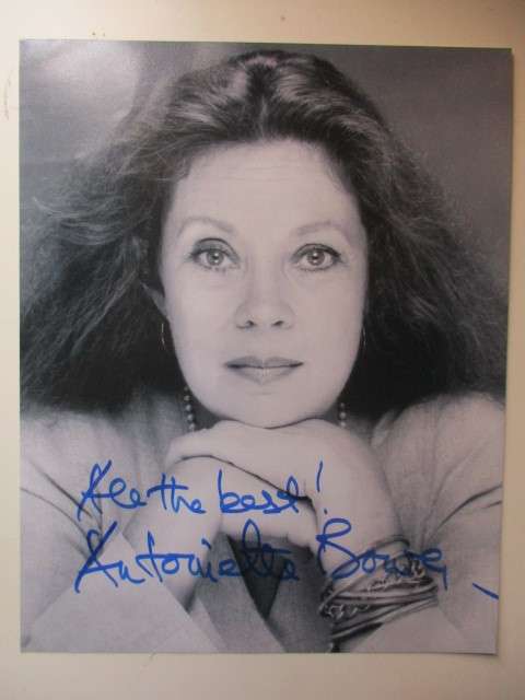 AUTOGRAPHED SIGNED - ANTOINETTE BOWER A4 STAR TREK