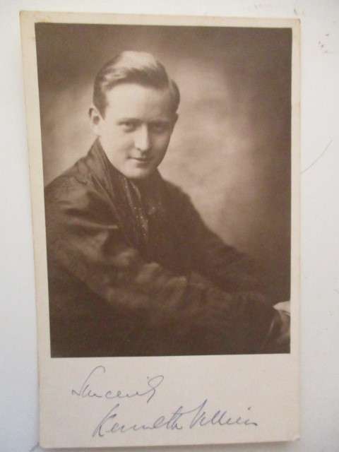 AUTOGRAPHED SIGNED - POSTCARD KENNETH YOUNG MILLIAN - PUBLIC USA INFORMATION OFFICER 1927