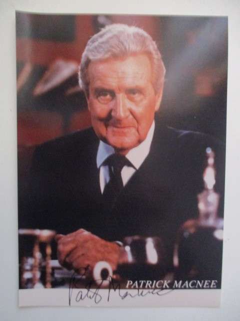 AUTOGRAPHED SIGNED - PATRICK MCNEE HALF OF A4 - THE AVENGERS