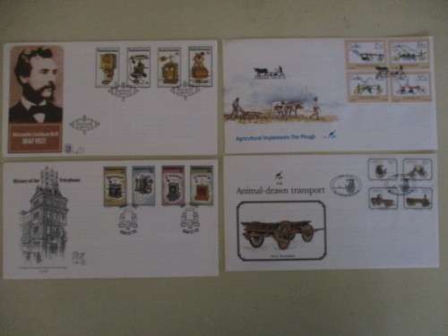 4 FIRST DAY COVERS - INVENTIONS