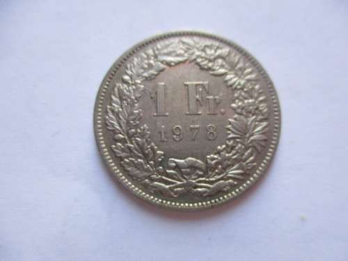 SWITZERLAND -  1 FRANC - 1978