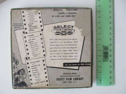 VINTAGE 8 MM MOVIE FILM IN ORIGINAL BOX - SELECT FILMS - BELGIUM