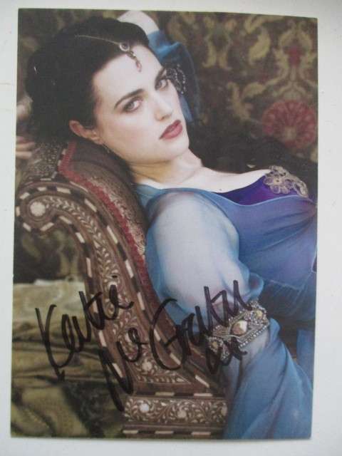 AUTOGRAPHED/ SIGNED - KATIE MCGRATH -  SUPER GIRL - MERLIN