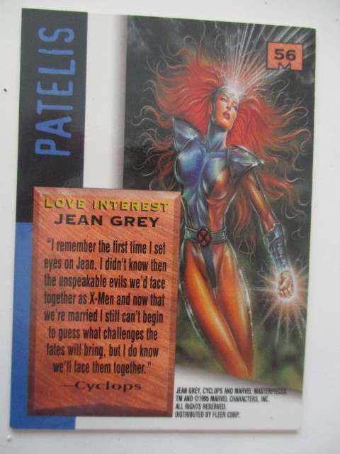 MARVEL MASTER PIECES - SIGNATURE SERIES - JEAN GREY - TRADING CARD