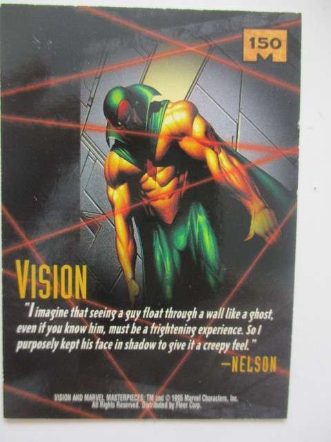 MARVEL MASTERPIECES  TRADING CARD - VISION