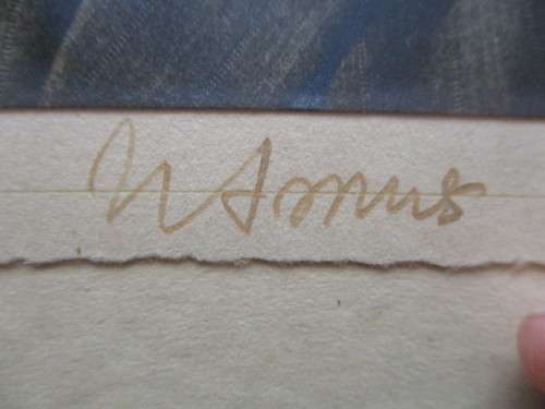 AUTOGRAPHED / SIGNED - GENERAL JAN SMUTS - MOUNTED ON CARDBOARD