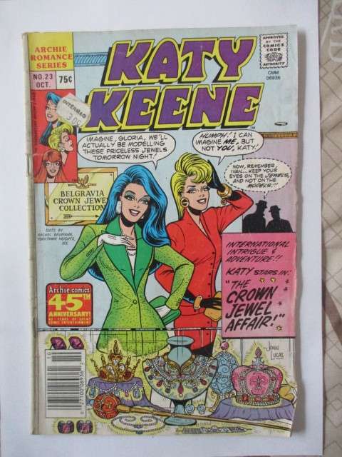 ARCHIE ROMANCE SERIES - KATY KEENE   - VOL. 1 NO. 23  1987