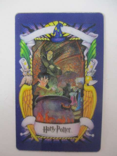 CHOCOLATE FROG - 3D HOLOGRAPHIC - HARRY POTTER TRADING CARD - SEVERUS SNAPE - WARNER BROTHERS 2001