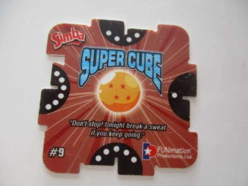DRAGON BALL Z SUPER CUBE TAZOS 6 PIECES