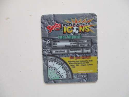 SIMBA WORLD SOCCER ICONS TAZOS 6 PIECES