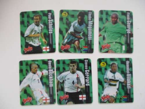SIMBA WORLD SOCCER ICONS TAZOS 6 PIECES