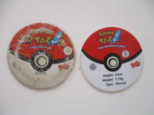 POKEMON 6 TAZOS AND 1  3D TAZO - 7 PIECES