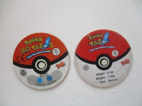 10 POKEMON TAZOS  AND 2 3D POKEMON TAZOS  - 12 PIECES