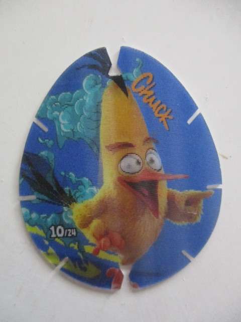 ANGRY BIRDS  3D TAZOS  NO. 10  CHUCK