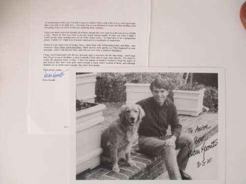 AUTOGRAPHED/ SIGNED - DEAN KOONTZ - FAMOUS HORROR AUTHOR  A4 SIZE AND LETTER