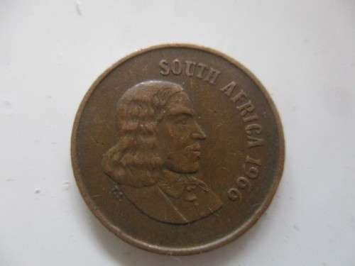 SOUTH AFRICA -  1c COIN 1966