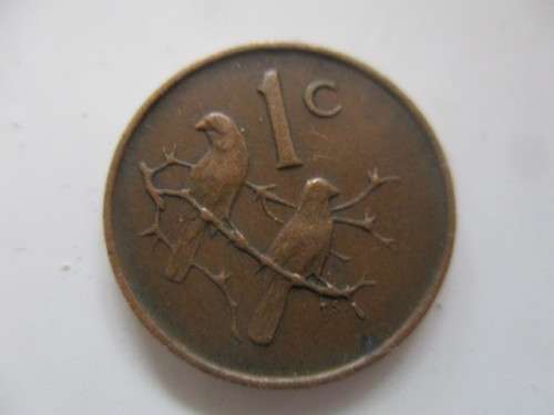 SOUTH AFRICA -  1c COIN 1966