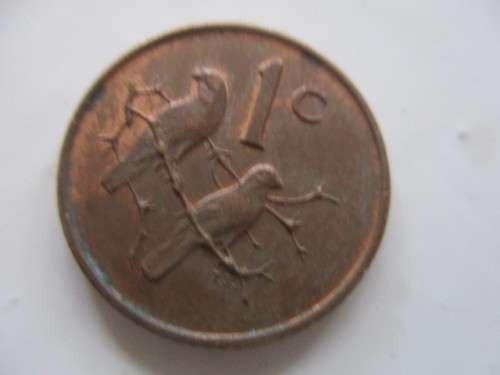 SOUTH AFRICA  1c  COIN 1966
