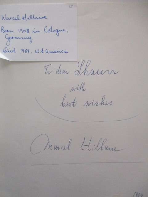 AUTOGRAPHED / SIGNED - MARCEL HILLAIRE - ESCAPED THE HOLOCAUST AND ACTOR RARE!!!