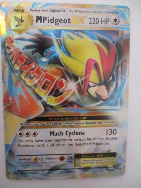 POKEMON XY EVOLUTIONS MEGA PIDGEOT EX RARE HOLO EX CARD