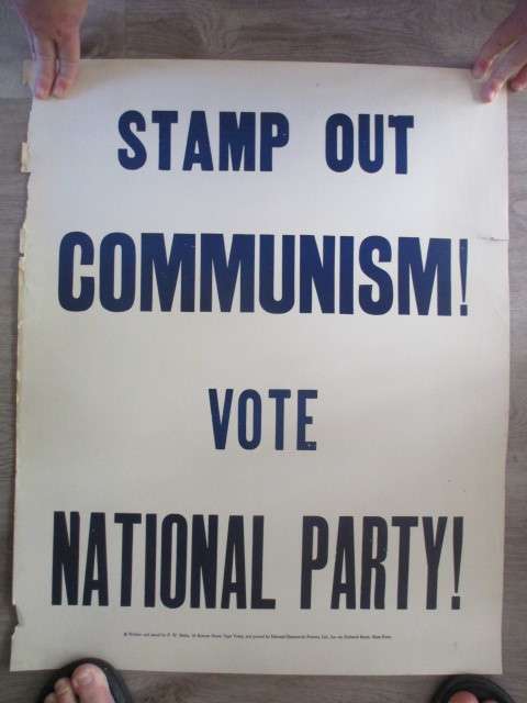 VINTAGE NATIONAL PARTY POSTER  1948