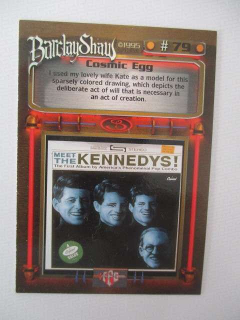 BARCLAY SHAW TRADING CARDS -  COSMIC EGG