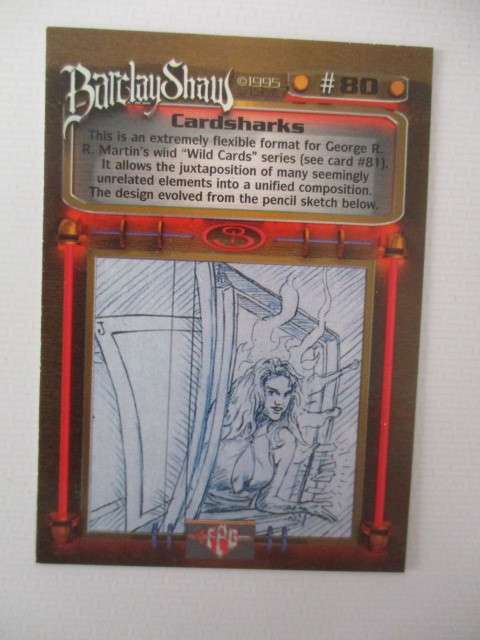BARCLAY SHAW TRADING CARDS -  CARDSHARKS