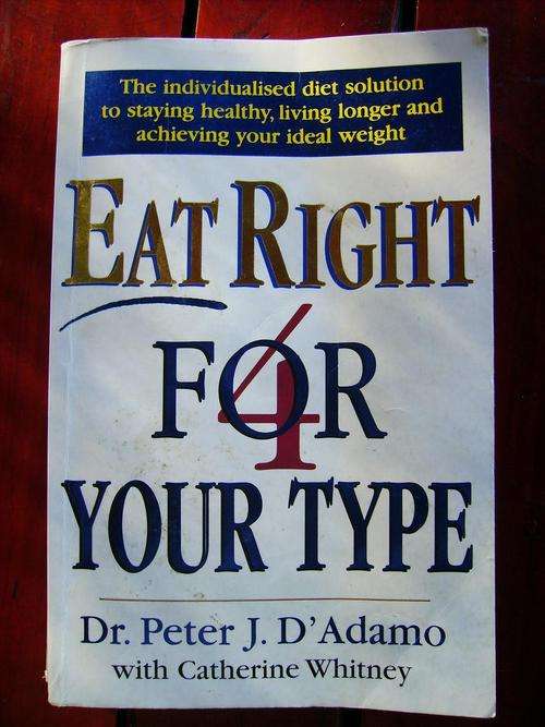 Eat rite for your type eating plan and dieting etc for the blood groups