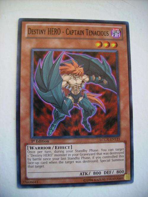 Yu-Gi-Oh Destiny HERO Captain Tenacious