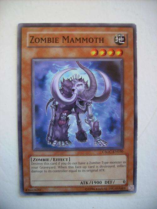 Yu-Gi-Oh Zombie Mammoth