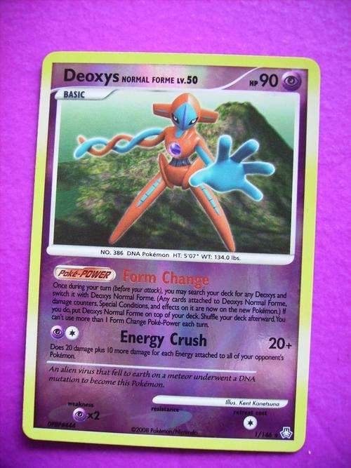 Pokemon Deoxys Holo foil