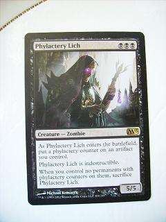 magic the Gathering Phylactery Lich M13 (rare) enquire about postage