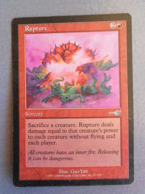 Magic the Gathering Rupture Nemesis (Uncomin) enquire about postage