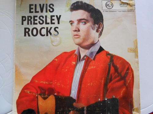 LP Elvis Presley Rocks Record bit scratched