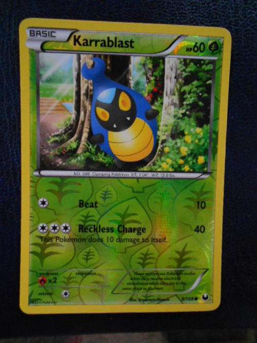 Pokemon Karrablast Foil Card