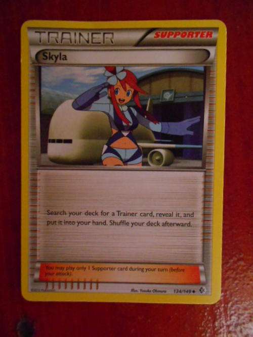 Pokemon Skyla enquire about postage