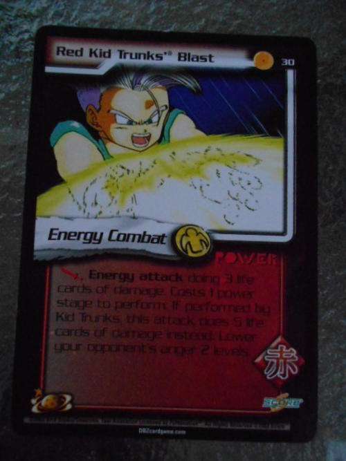 Dragon Ball Z Red Kid Trunks Blast