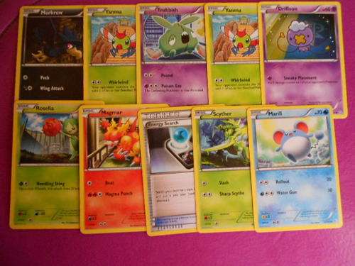 Pokemon lot of 10 cards all differnet