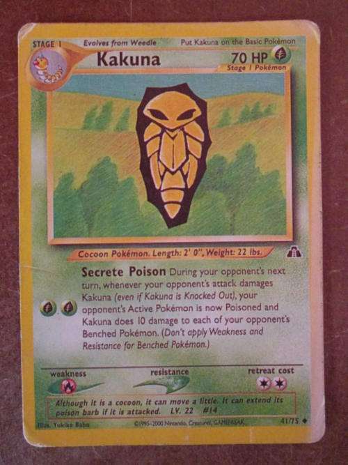 Pokemon played card Kakuna