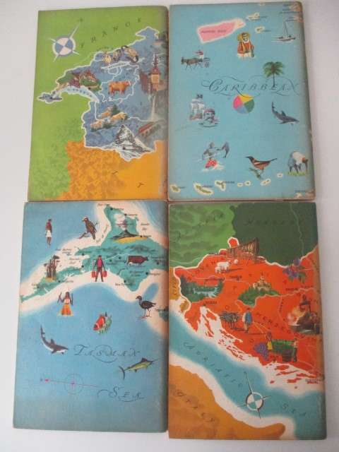 AMERICAN GEOGRAPHICAL SOCIETY - AROUND THE WORLD 4 BOOKS  1960`S