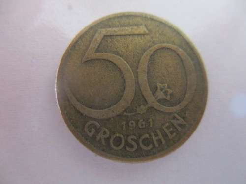 AUSTRIA  -  50 GROSCHEN  1961